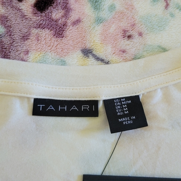 Tahari Cream Colored V-Neck Top - NWT - Picture 4 of 11